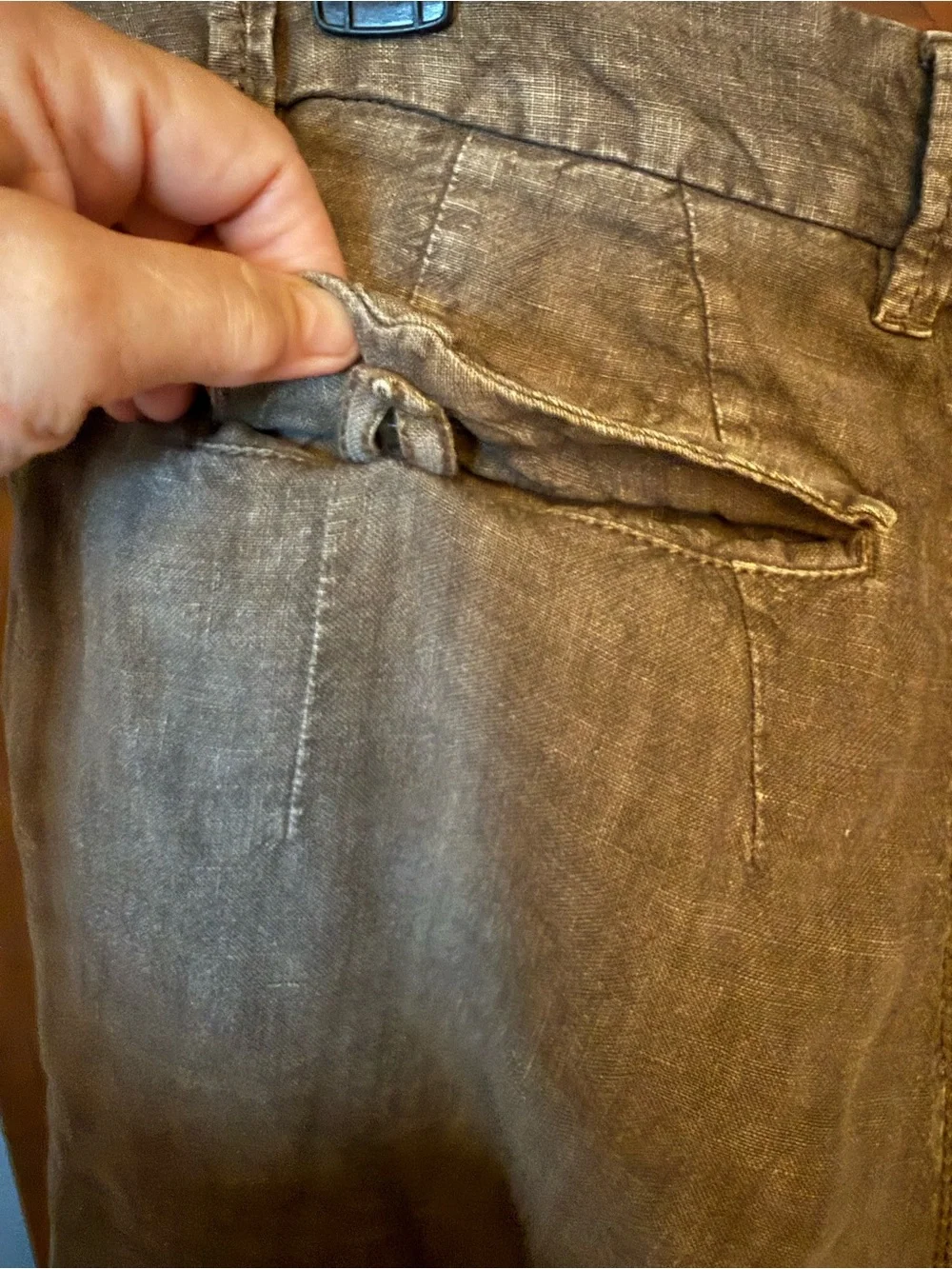Men's Casual Linen-Blend Pants - Gray